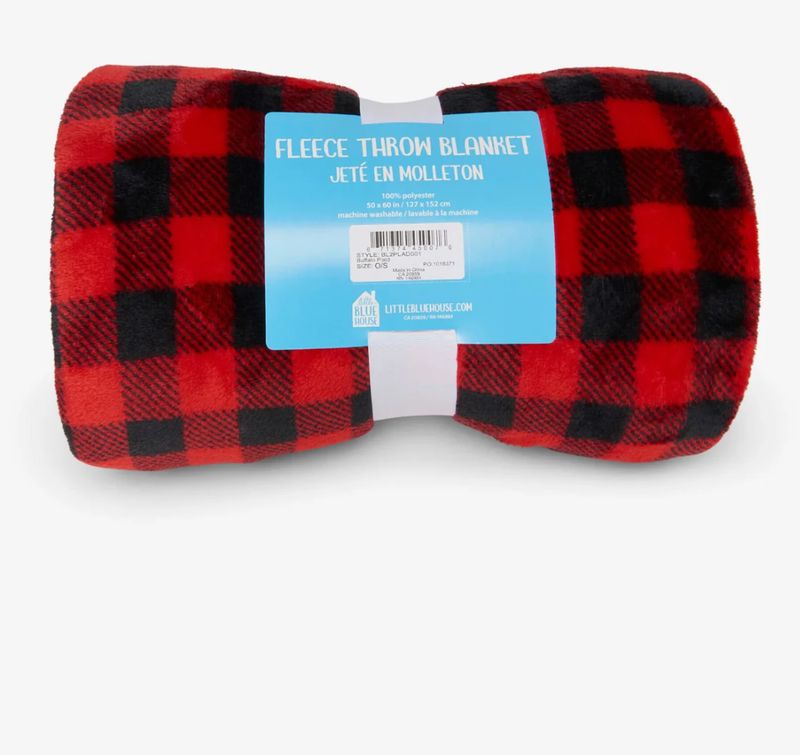 Buffalo Plaid Fleece Blanket
