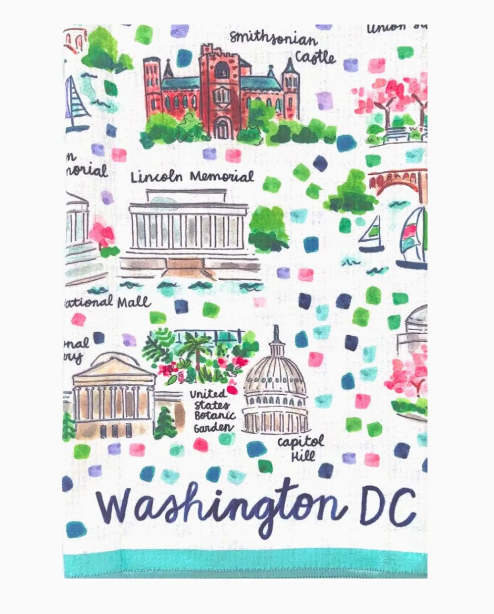 Keva Double Sided Tea Towels Washington DC Keva Double Sided Tea Towels Washington DC