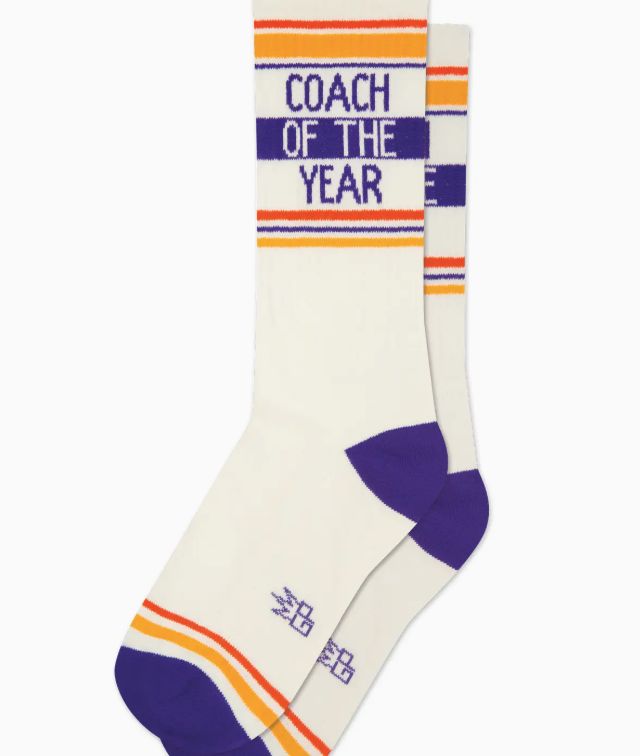 Gumball Poodle Socks, Saying: Coach of Year