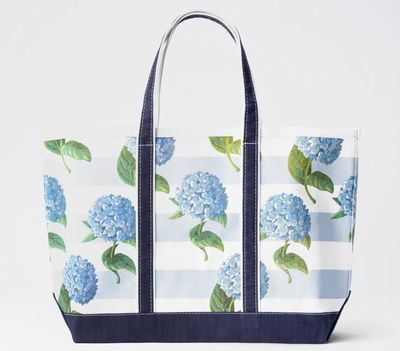 Hydrangea Stripe Tote
