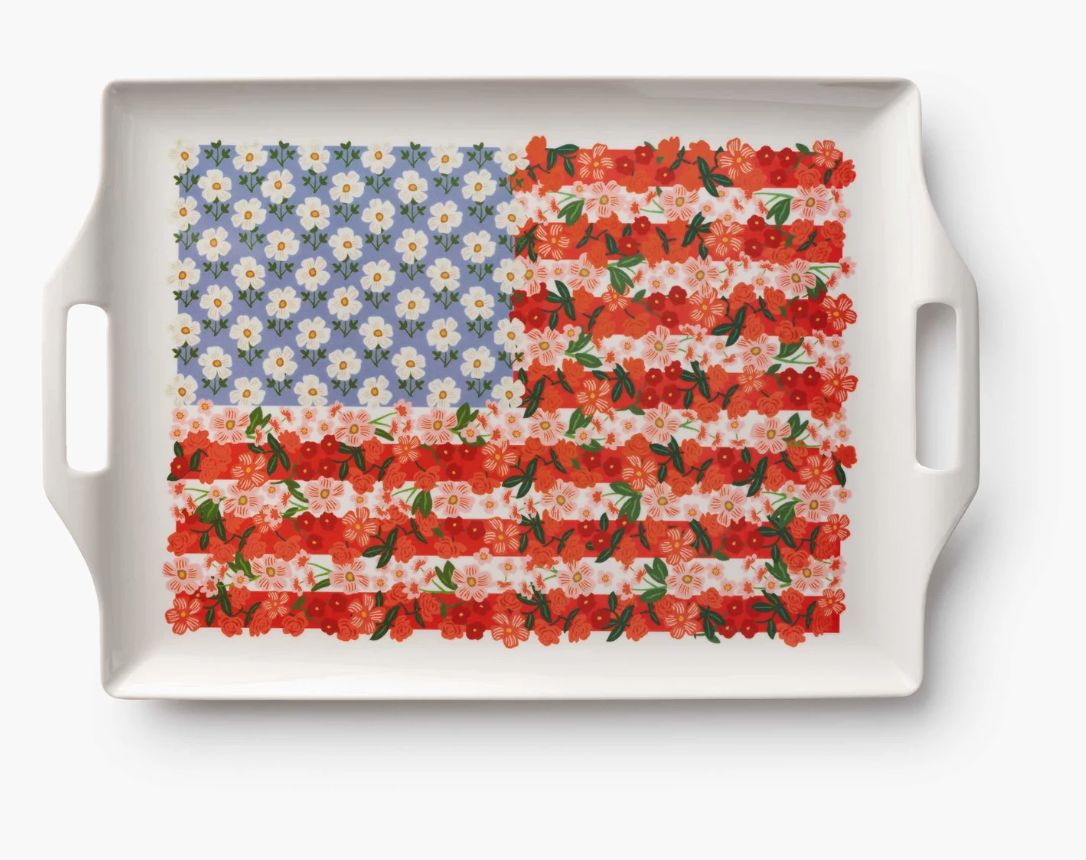 Rifle Paper Americana Melamine Serving Platter