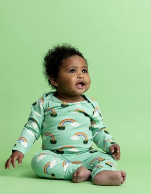 St. Patricks Day Baby Jack + Jill Romper Pot of Gold