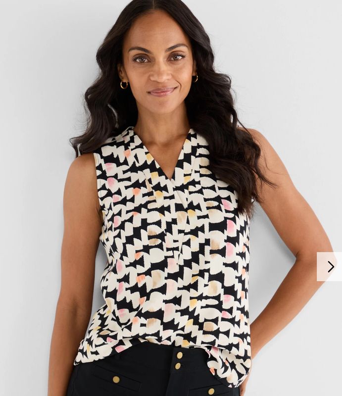 Nic + Zoe Mod Mix Crepe Tank