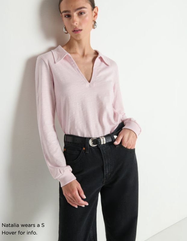 Nation Kimberley Polo Tee Blush