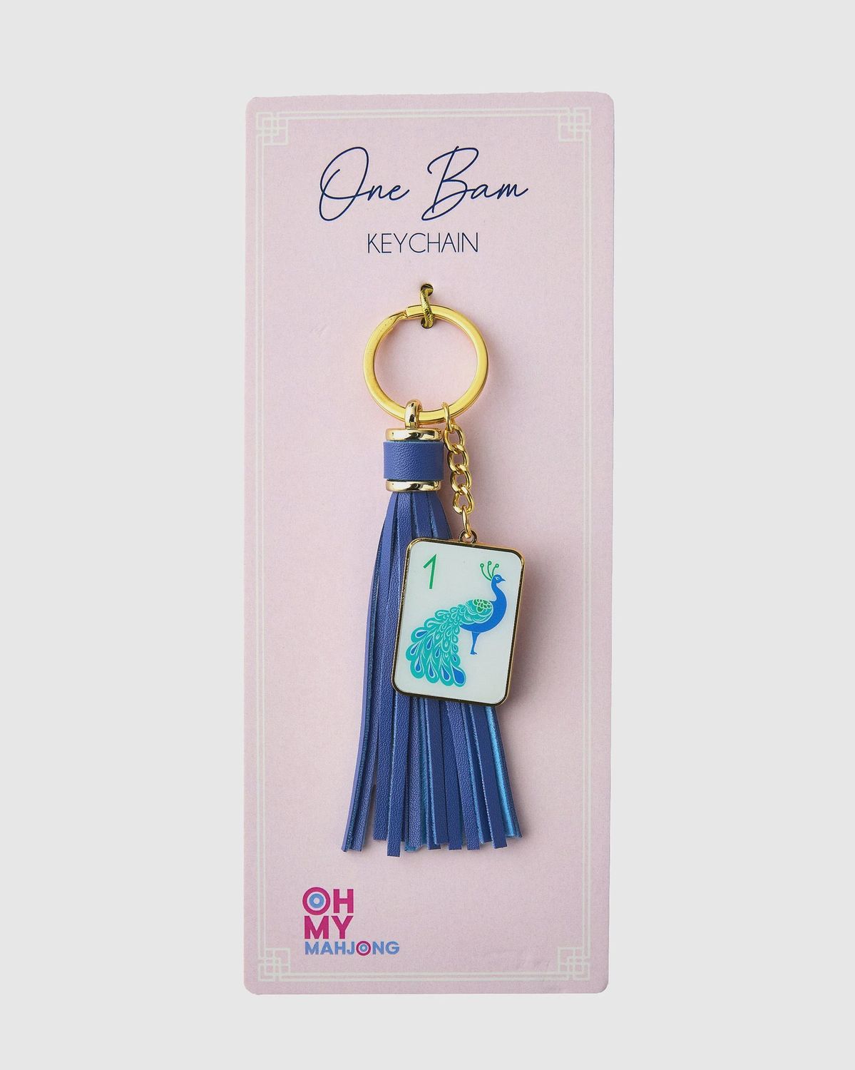 Mahjong One Bam Keychain