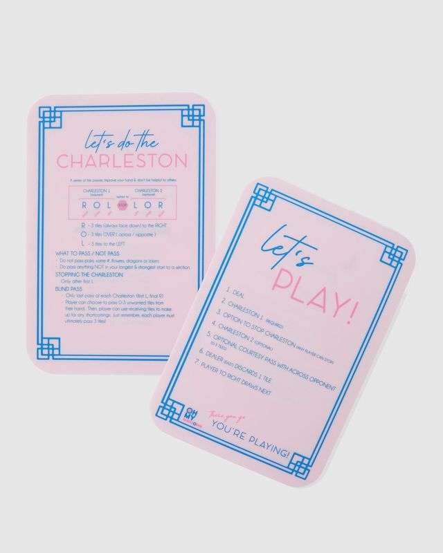 Mahjong Tile Shufflers Light Pink