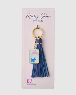 Mahjong Monkey Joker Keychain
