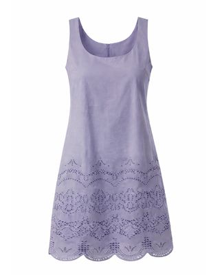 Anna Cate Poppy Tank Dress Lilac Eyelet
