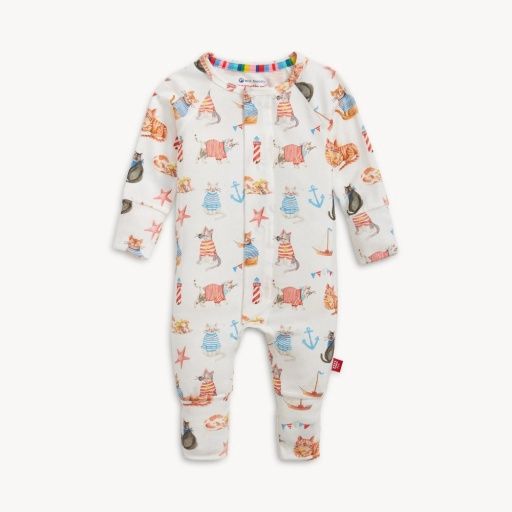 Magnetic Yachty Pawty Modal Coverall, Size: 0-3M