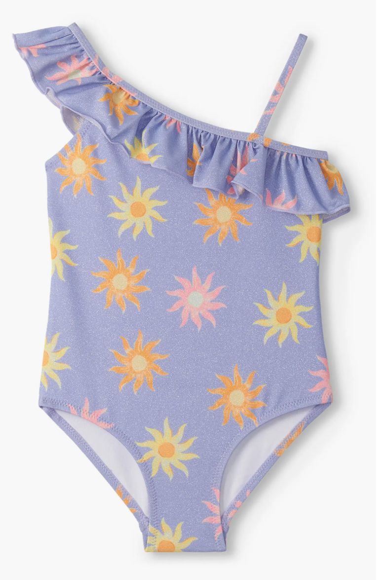 Hatley Faded Suns Ruffle Trim Swimsuit