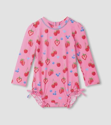 Hatley Summer Berries Rashguard Swimsuit