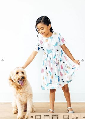 Mila & Rose Puppy Pals Pocket Twirl Dress