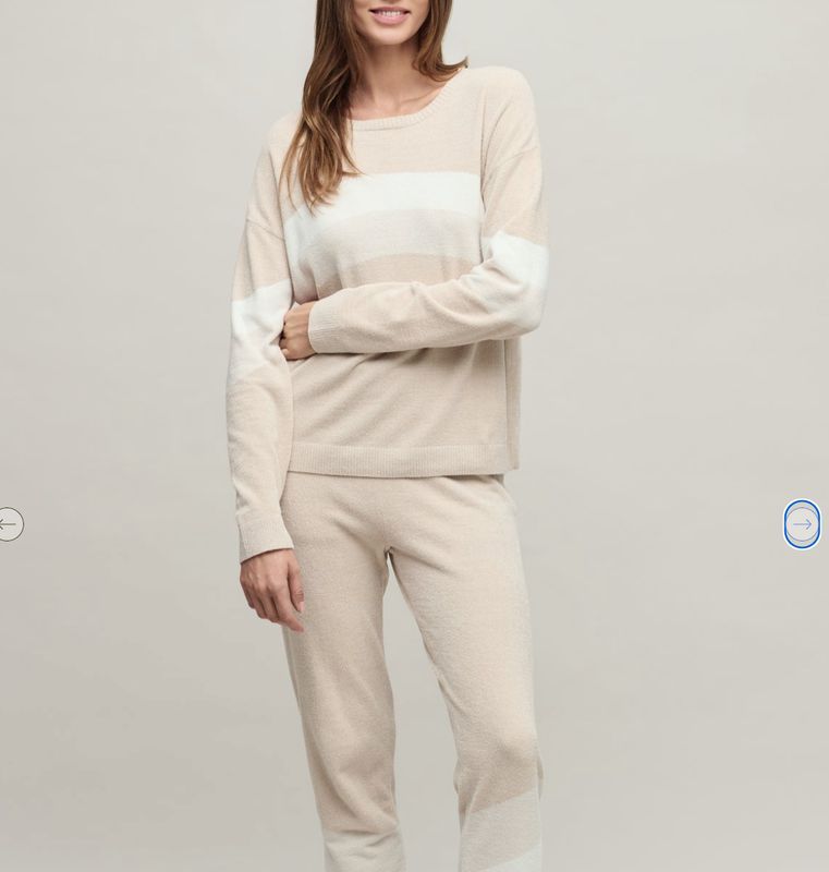 Barefoot Dreams Wavy Colorblock Pullover