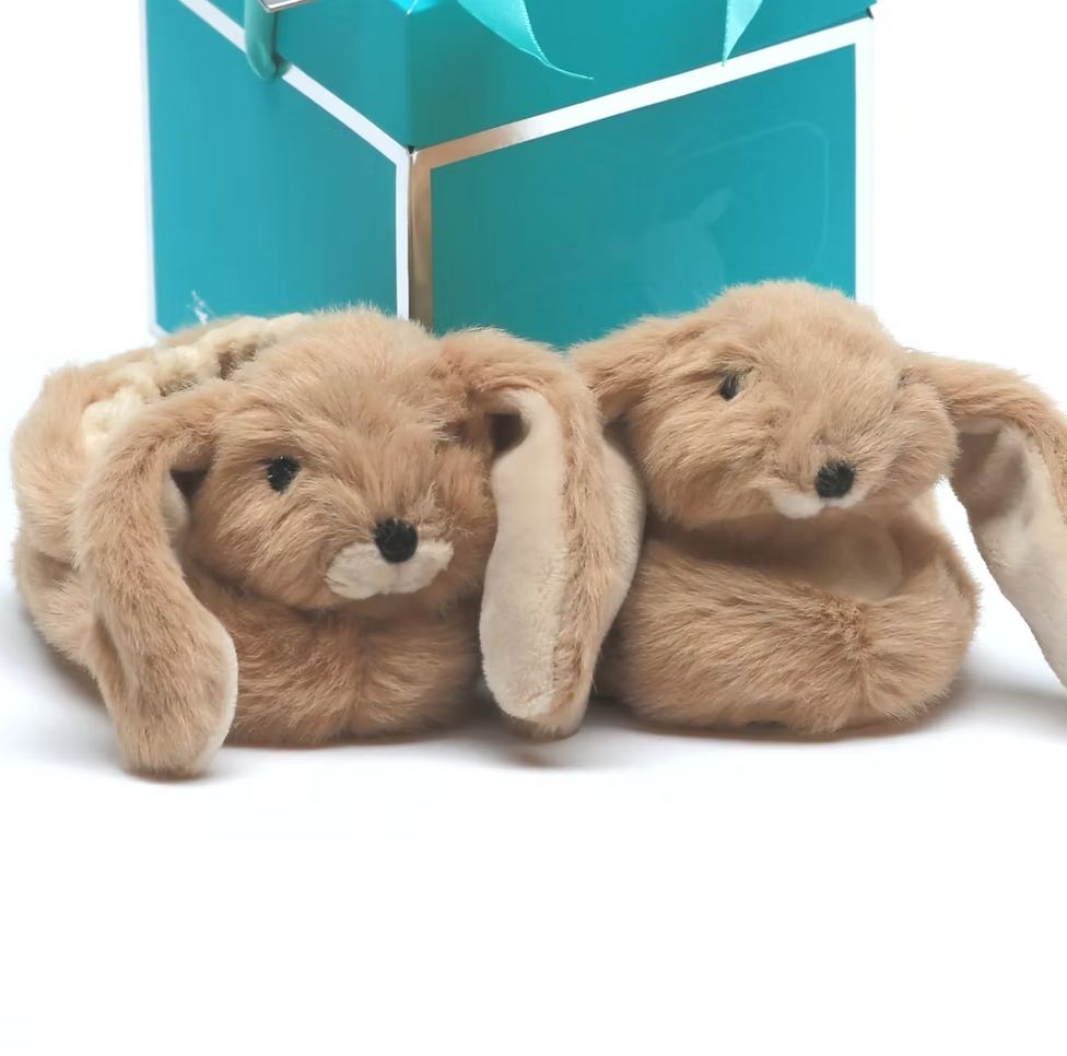 Jomanda Bunny Baby Slippers Brown