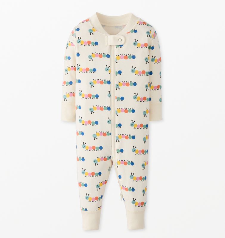 Hanna Andersson Colorful Caterpillar Baby Sleeper