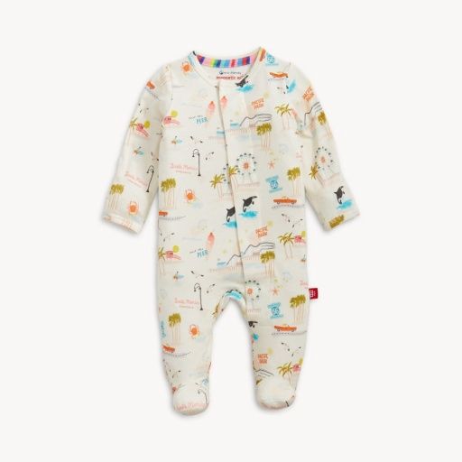 Magnetic Chasing Sunsets Modal Footie, Size: 0-3M