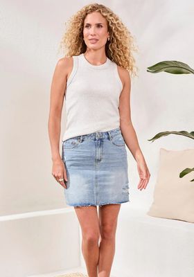 Tribal Brooke Hugging Denim Skirt East Coast
