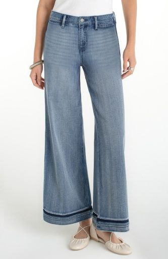 Liverpool Super Stride Wide Leg w/ Shadow Cuff 30' ins, Size: 2
