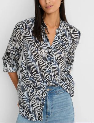 Nic + Zoe Inked Lines Shirt