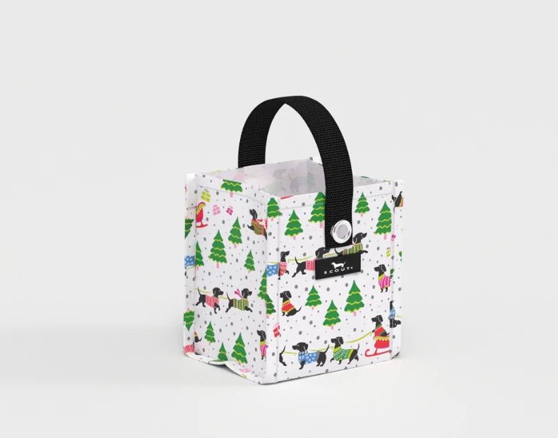Gift Bag Square X-Small - Weenie Wonderland