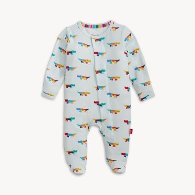 Magnetic Crocodile Colorblock Blue Modal Footie