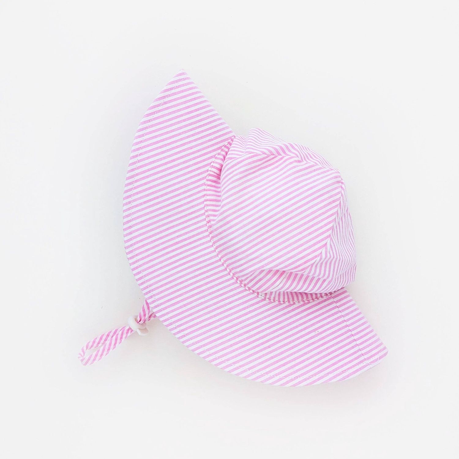 Pink Seersucker Sunhat UPF 50+ Baby & Toddler, Size: 2-4 years