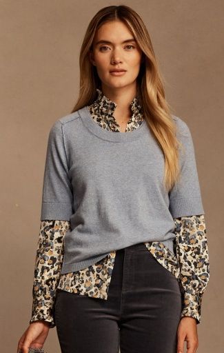 Nic + Zoe Pure Cotton Sweater Rain