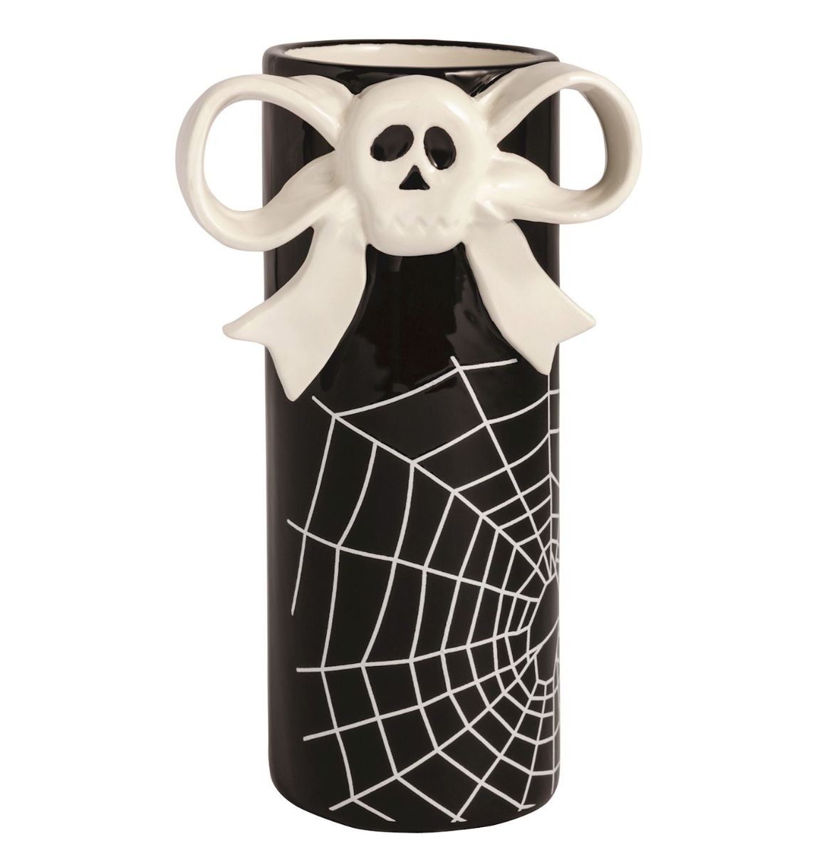 Skull Bow Stem Vase