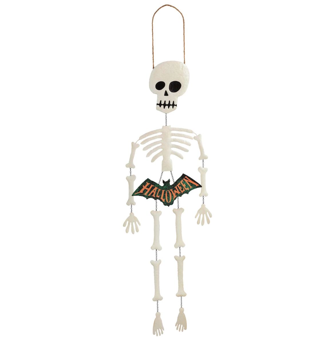 Glitter Skeleton Door Hanger