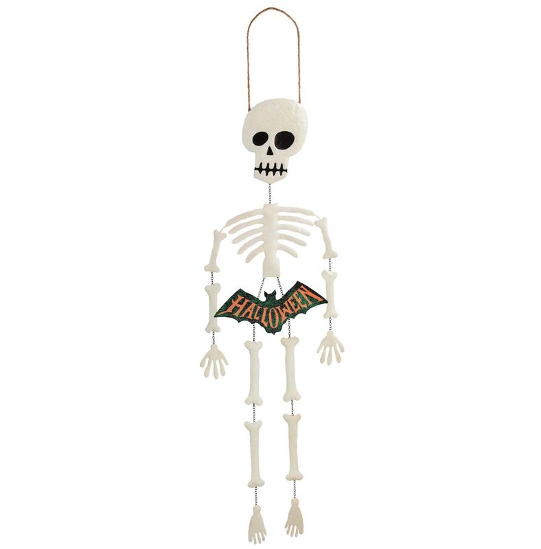Glitter Skeleton Door Hanger