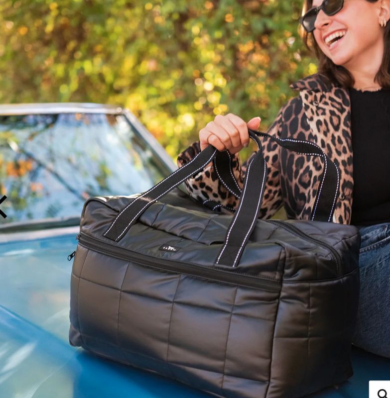 First Class Duffle - Black Box Quilted