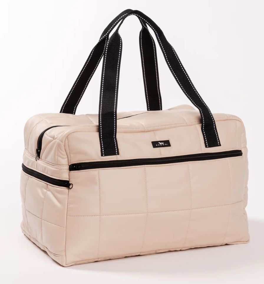 First Class Duffle - Putty Box Quilted