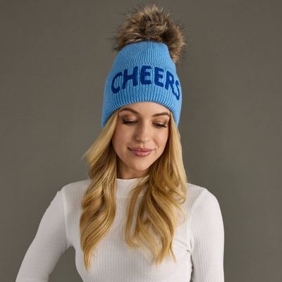 Cheers Knit Pom Hat Blue