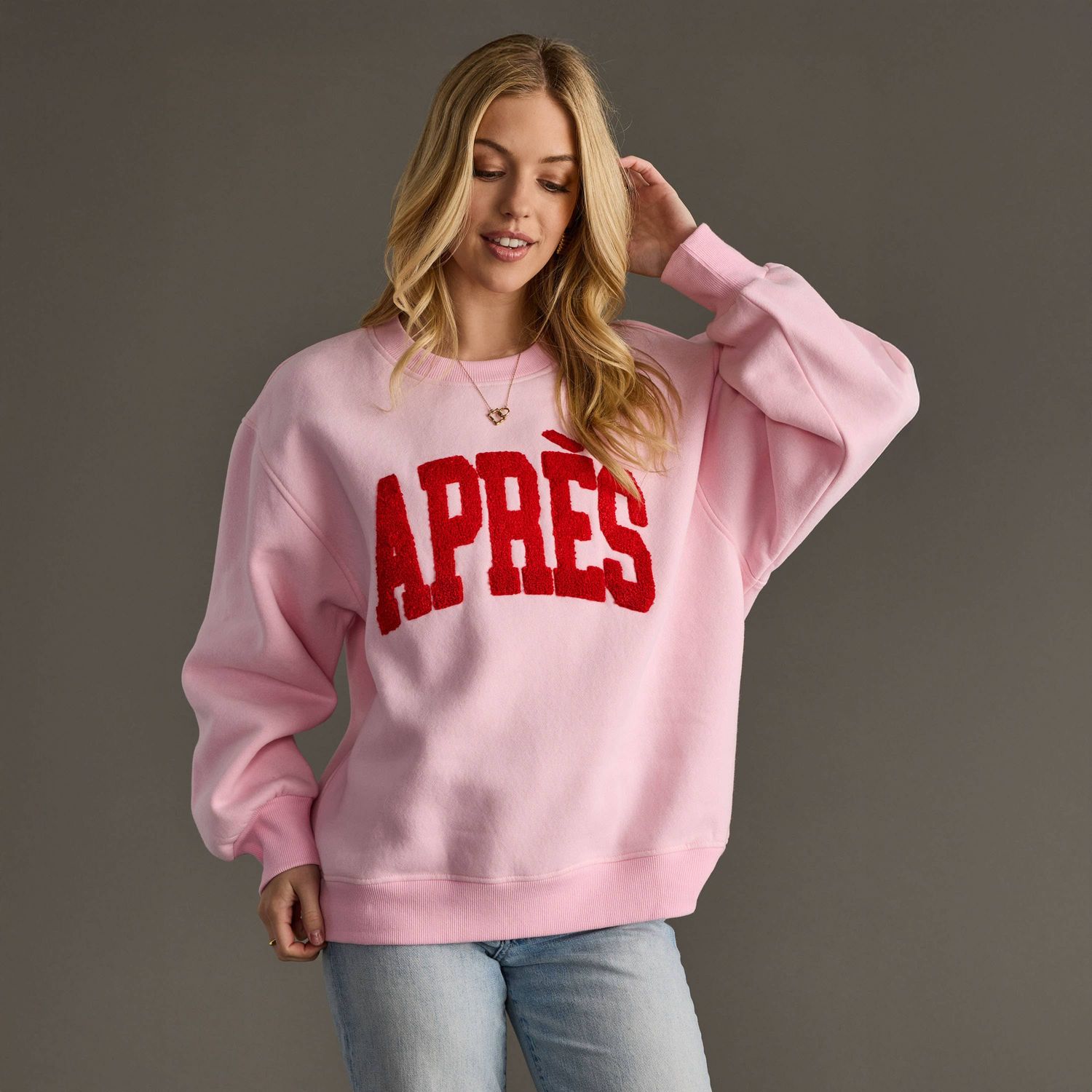 Apres Sweatshirt Pink & Red