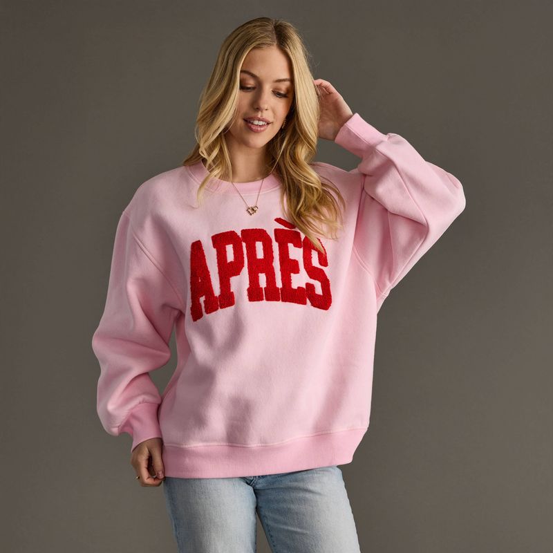 Apres Sweatshirt Pink & Red