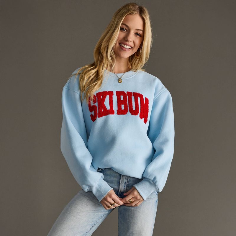 Ski Bum Sweatshirt Lt. Blue