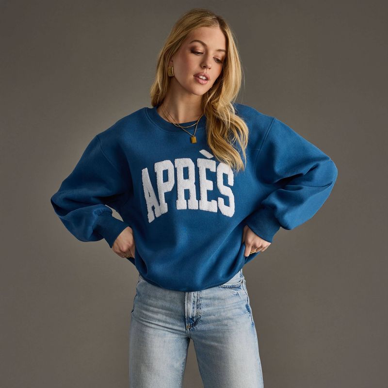 Apres Sweatshirt Blue & White
