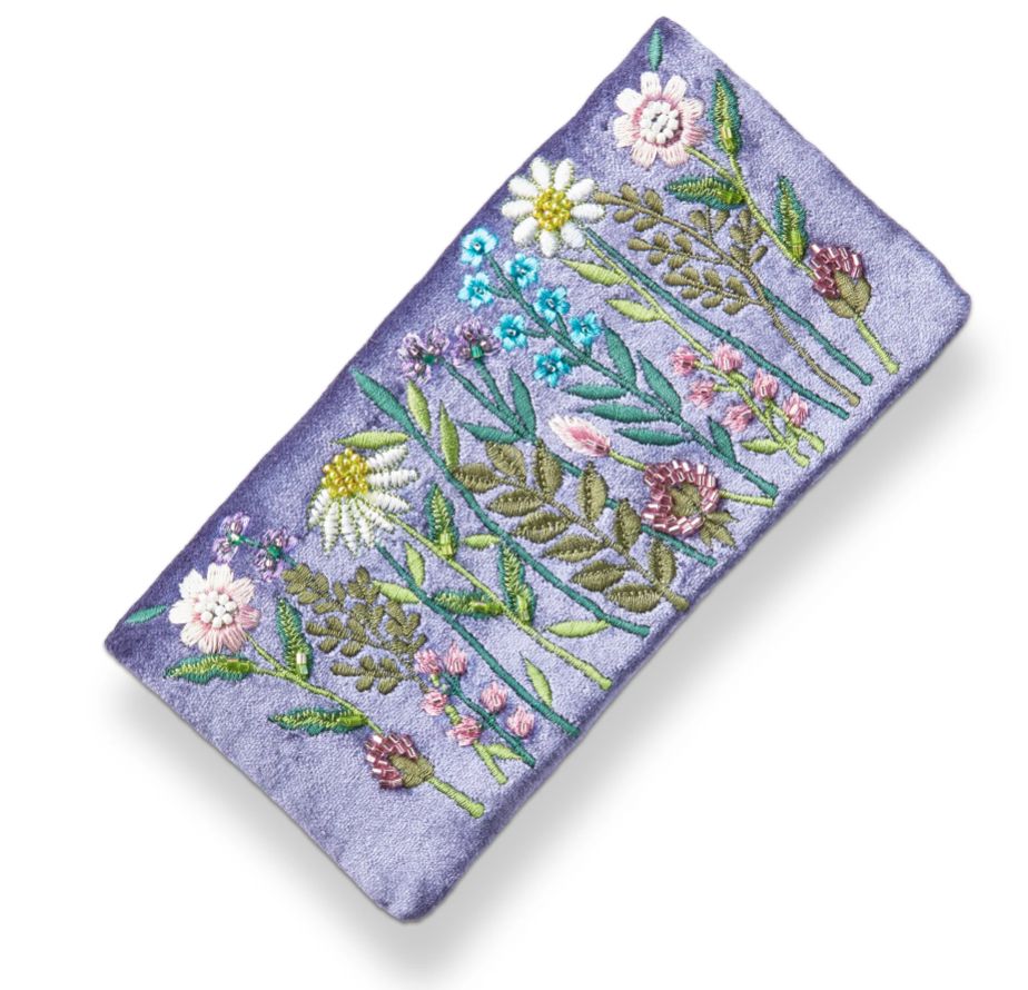 Midnight Floral Jewelry Roll