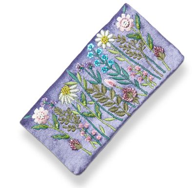Midnight Floral Jewelry Roll