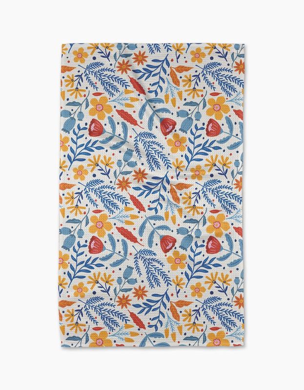 Geometry Folk Flora Tea Towel
