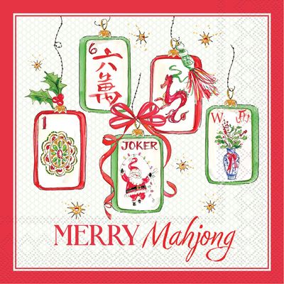 Cocktail Napkin - Merry Mahjong Cocktail Napkin - Merry Mahjong