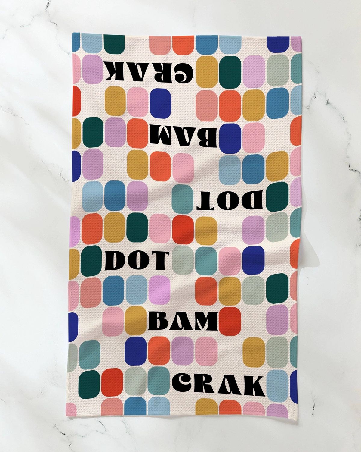 Geometry Tile Talk Tea Towel Geometry Tile Talk Tea Towel