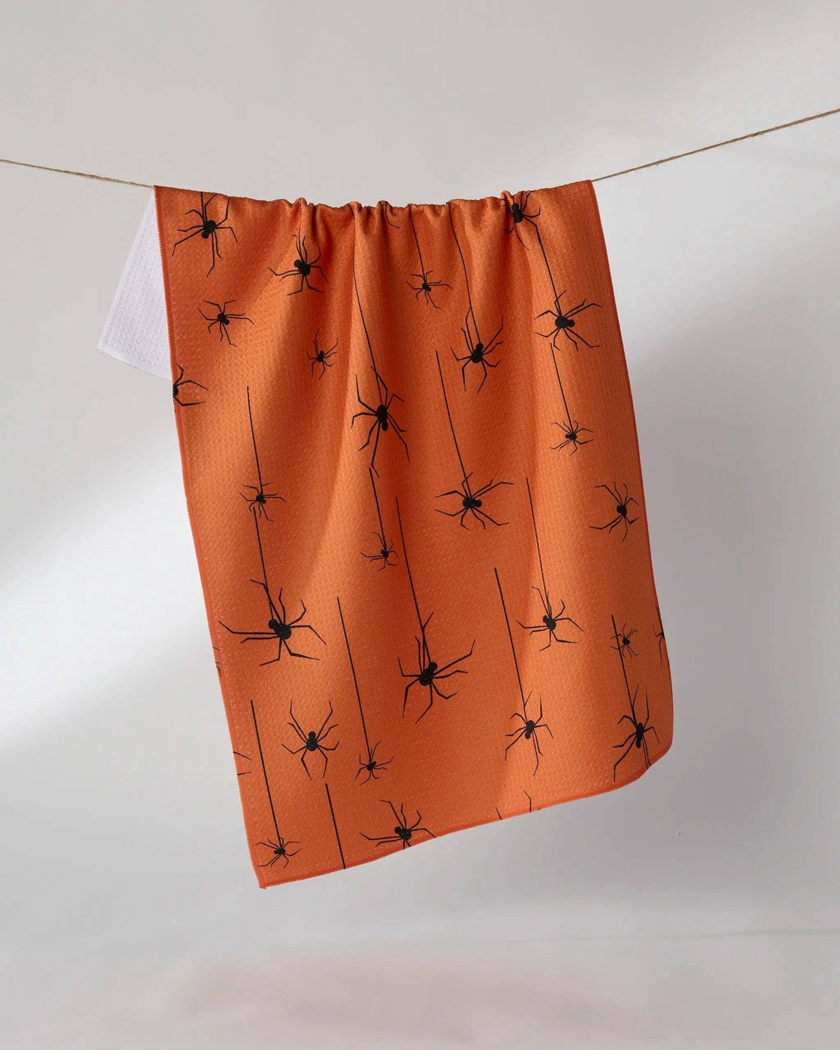 Geometry Suspended Tea Towel Geometry Suspended Tea Towel, Color: Orange