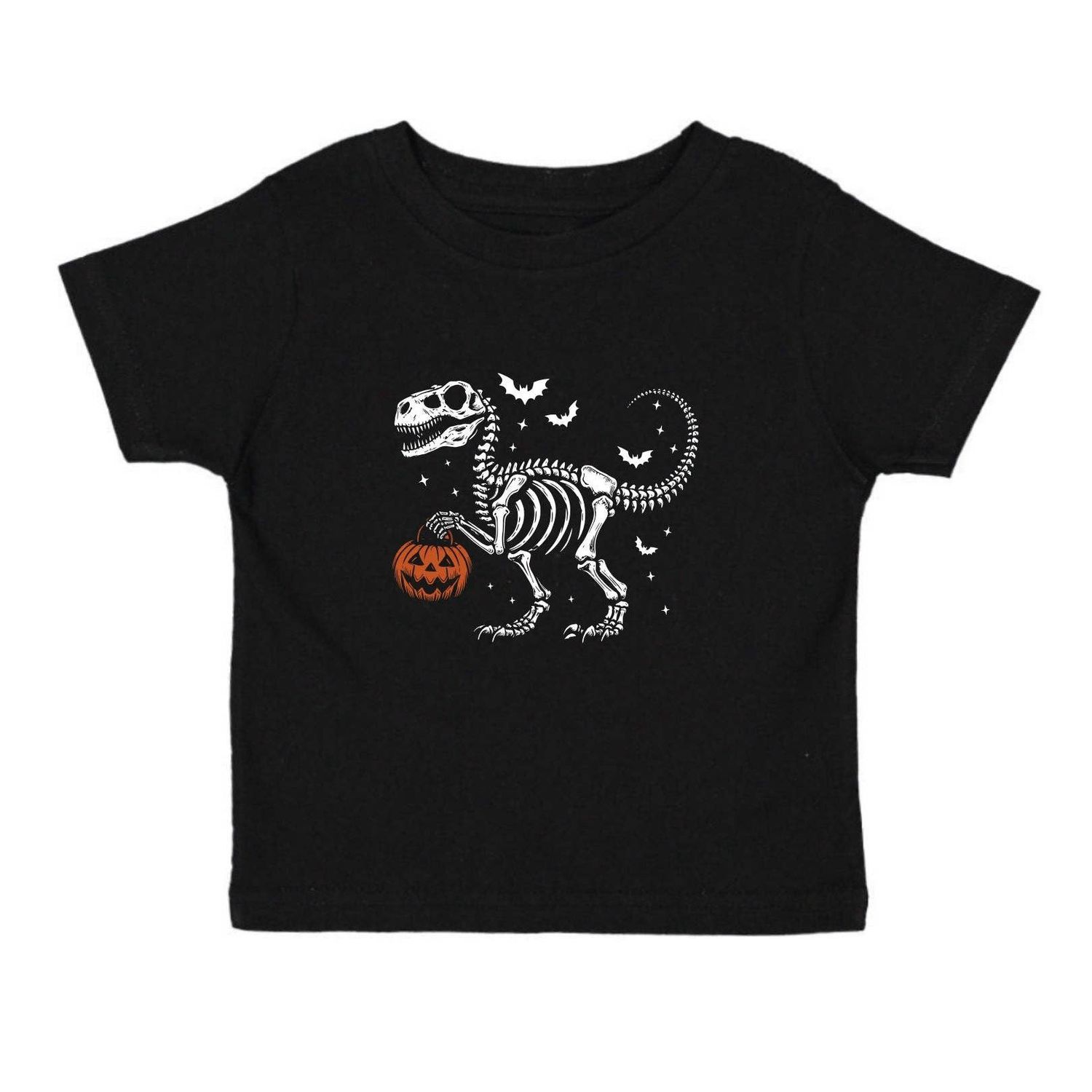 Sweet Wink Dinosaur Skeleton Halloween Short Sleeve T-Shirt, Size: 3T