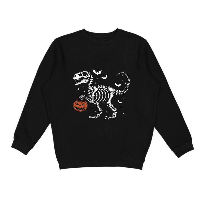 Sweet Wink Dinosaur Skeleton Halloween Sweatshirt