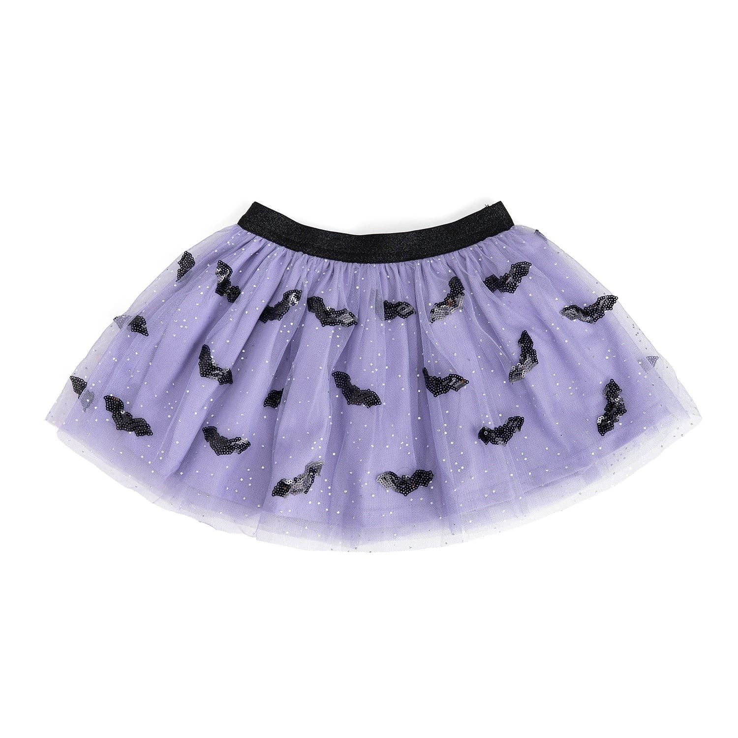 Sweet Wink Sequin Bat Halloween Tutu Skirt, Size: 0-12M