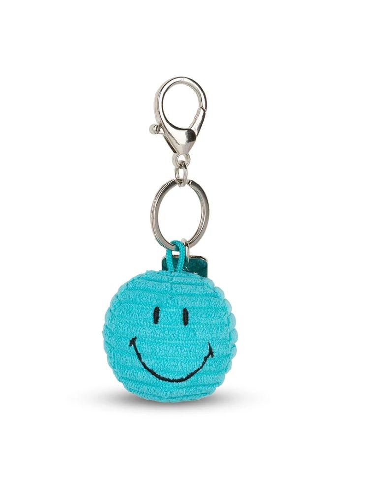 Bon Ton Toy Smiley Keychain ECO Corduroy Teal - 2 Bon Ton Toy Smiley Keychain ECO Corduroy Teal - 2"