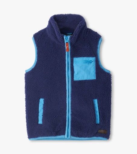 Hatley Patriot Blue Faux Sherpa Vest