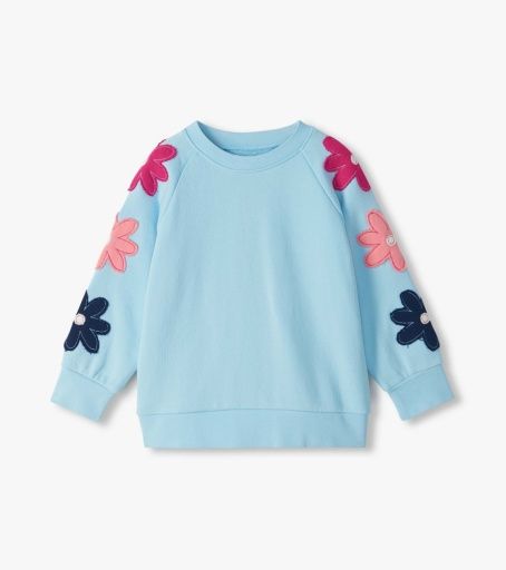 Hatley Cool Blue Floral Slouchy Pullover