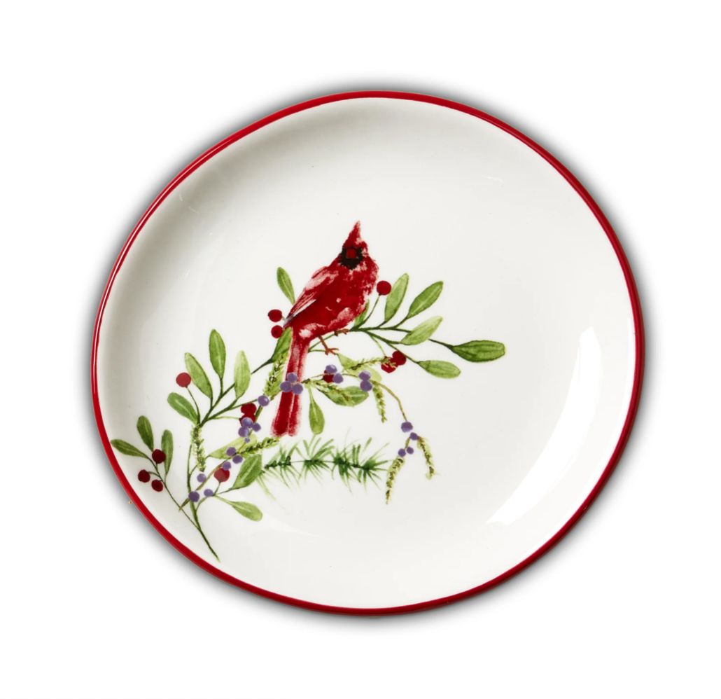 Winter Cardinal Appetizer Plate